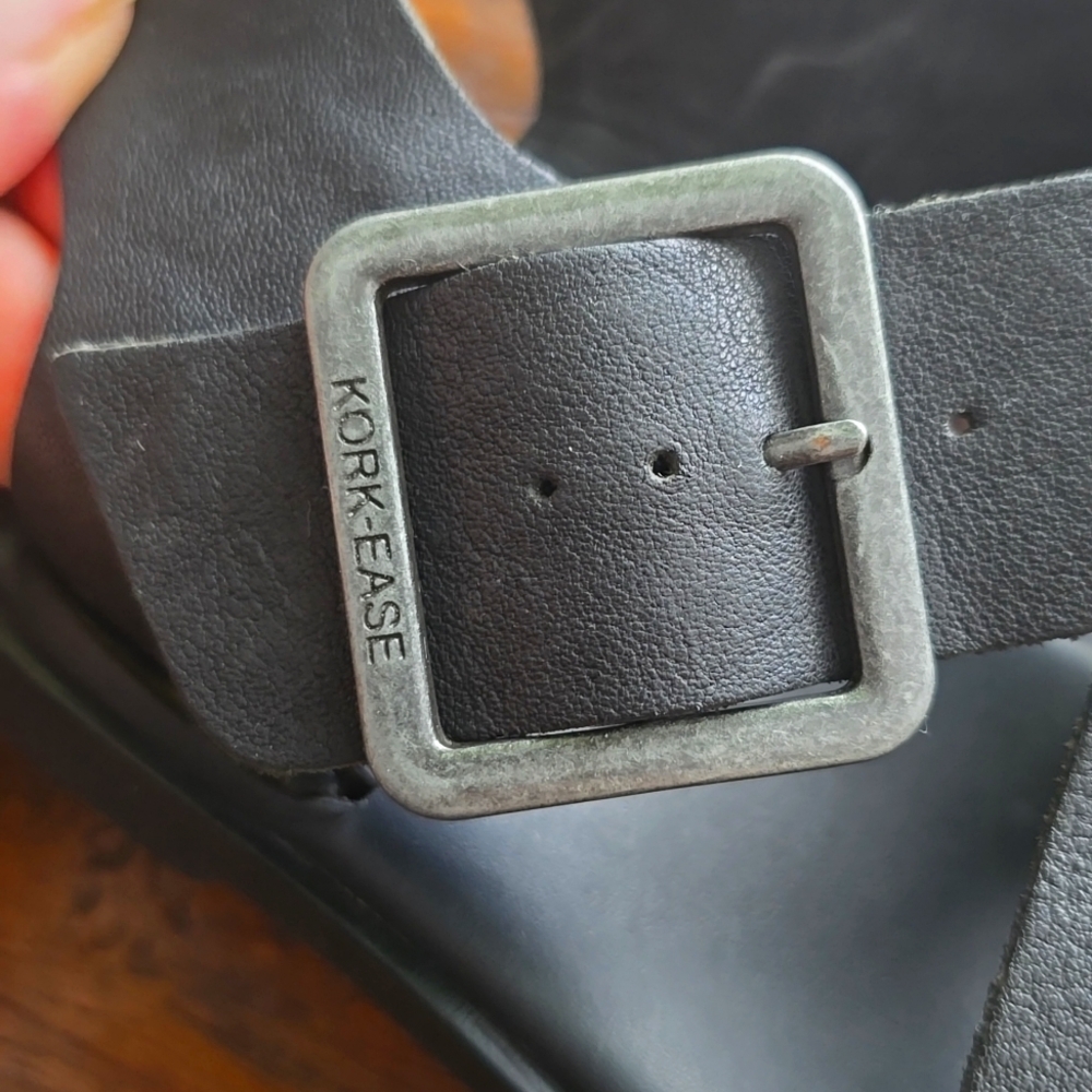 Kork-Ease Black Women's Sandals - Picture 8 of 9